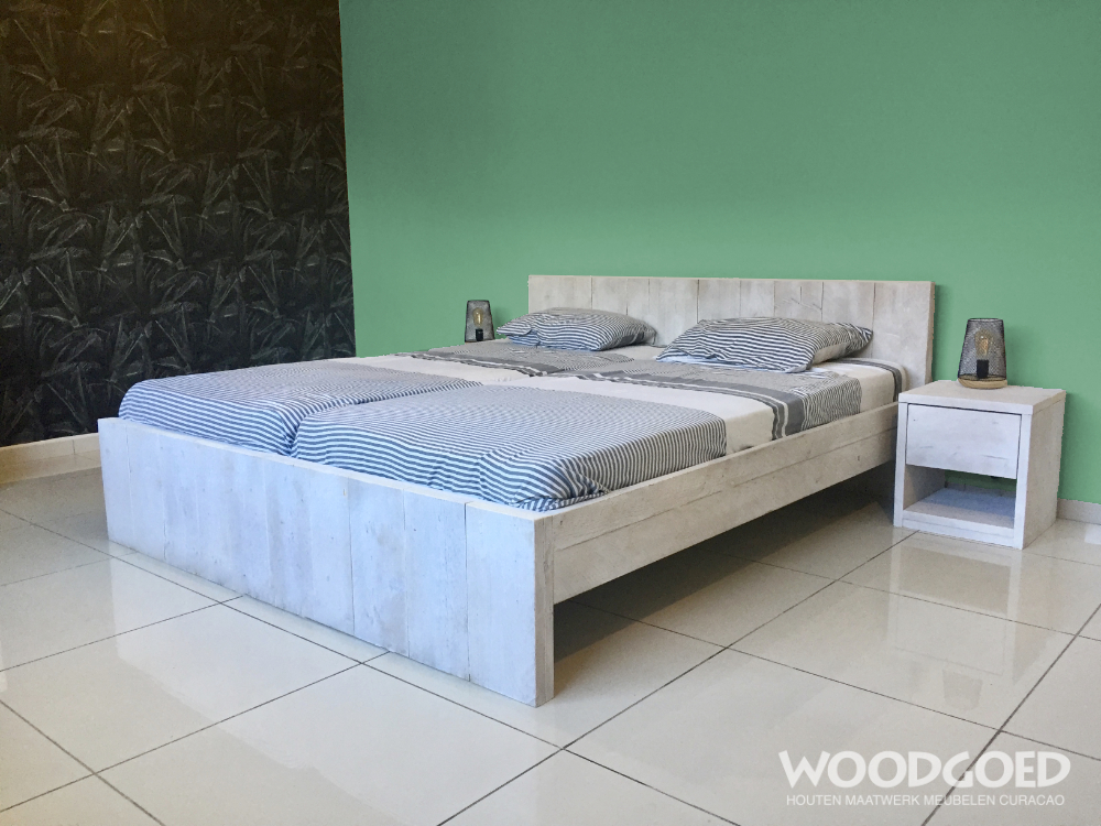 Gepland comfortabel Meer dan wat dan ook Steigerhouten bed | Woodgoed Meubelen van steigerhout op Curacao